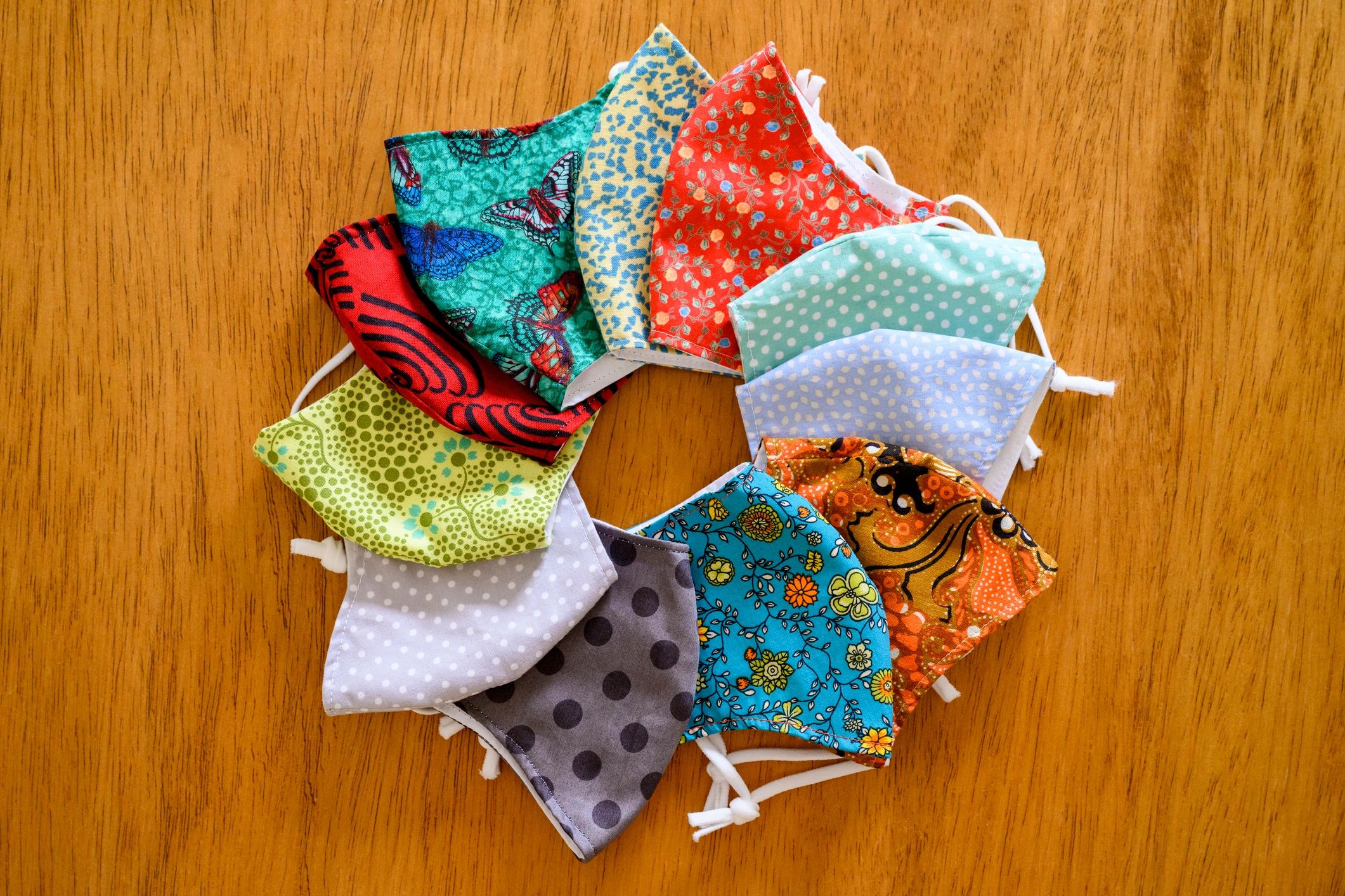 fashion accessories flatlay bold colors