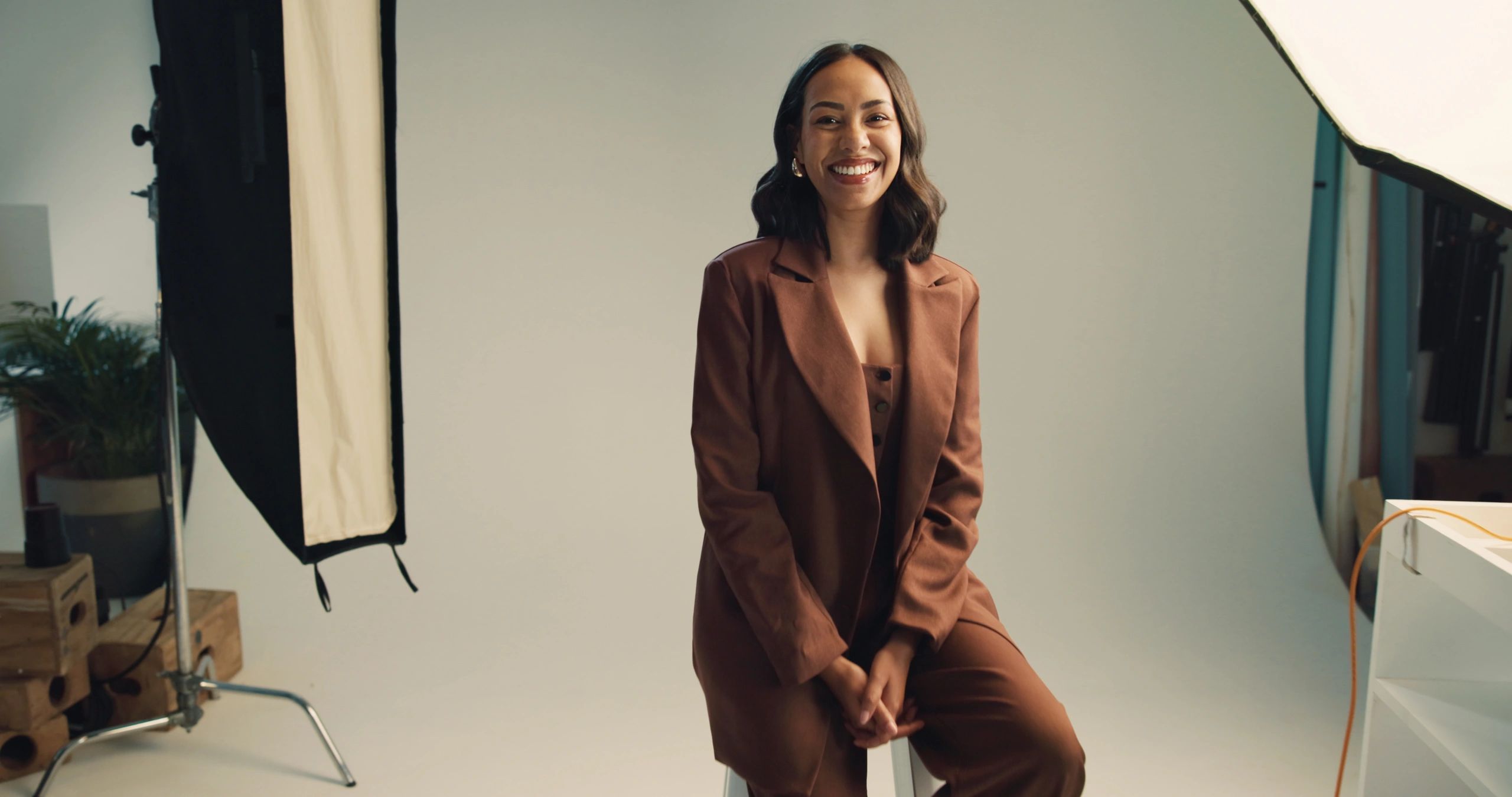 confident fashion model